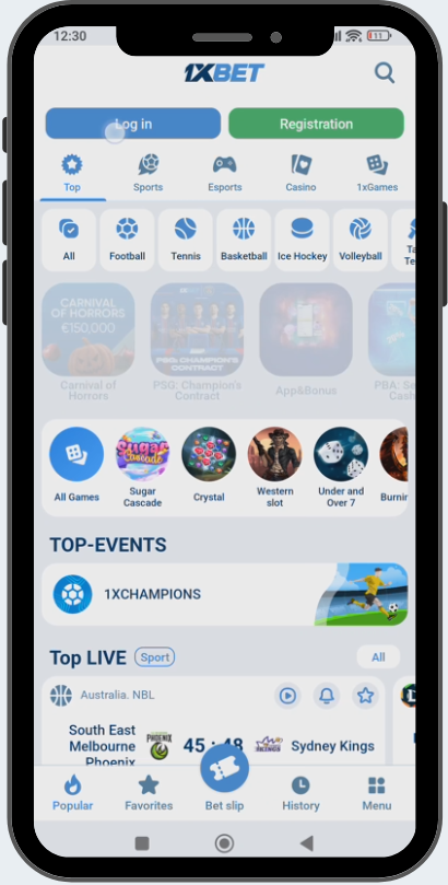 1xbet-Android-screenshot-1
